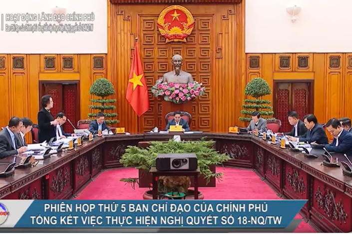 Phiên họp thứ 5 Ban Chỉ đạo của Chính phủ tổng kết việc thực hiện Nghị quyết số 18-NQ/TW